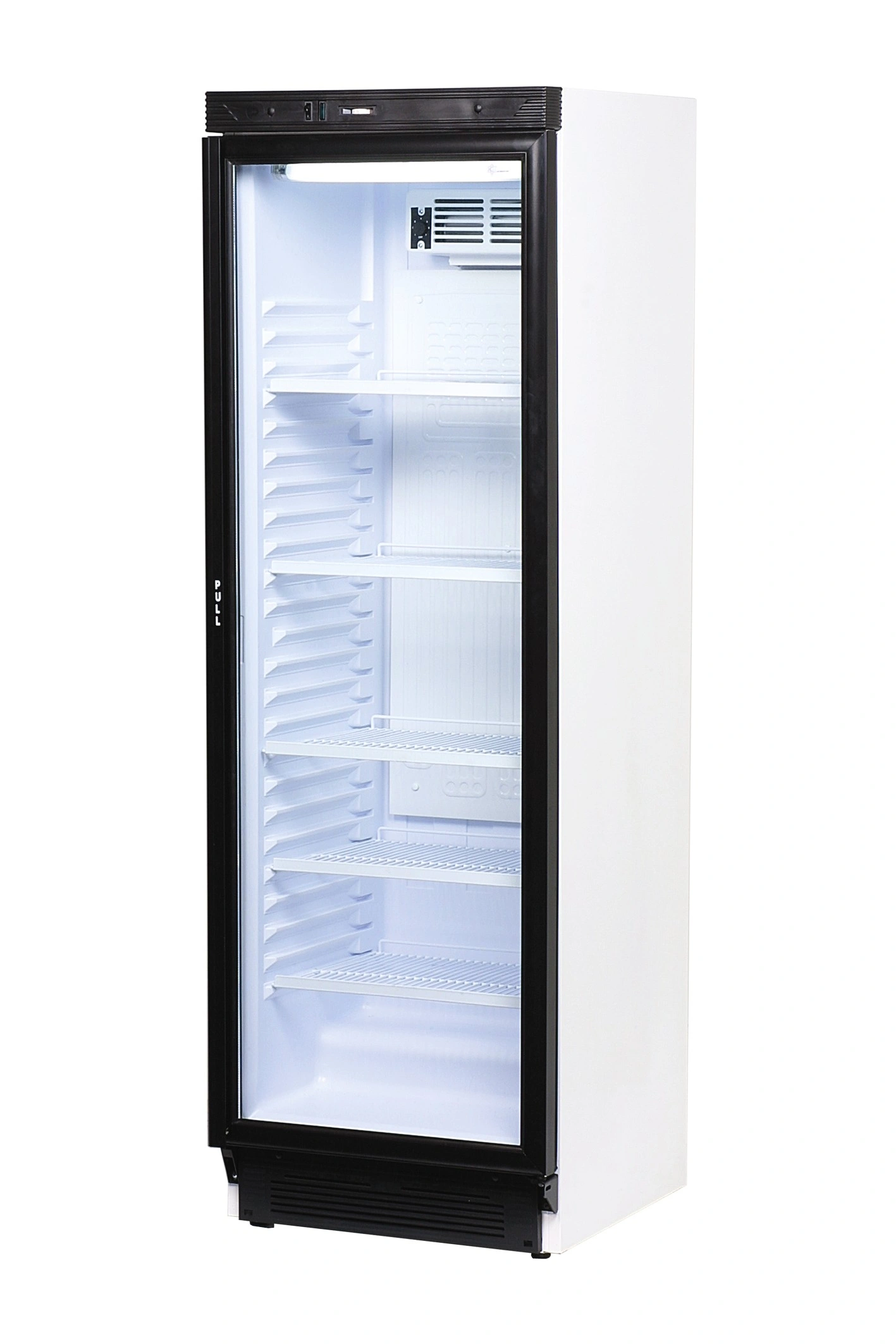 BROMIC UPRIGHT DISPLAY FRIDGE FLAT GLASS 372 LITRE