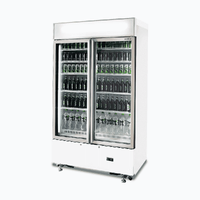 BROMIC 2 DOOR UPRIGHT DISPLAY FRIDGE WHITE 960LTR