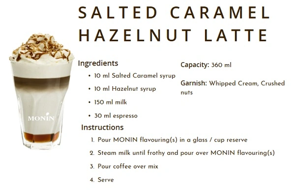 MONIN NON-ALCOHOLIC SYRUP, 1LTR P.E.T, HAZELNUT
