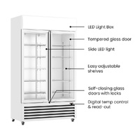 THERMASTER DRINK FRIDGE 1000 LITRE 2 DOOR