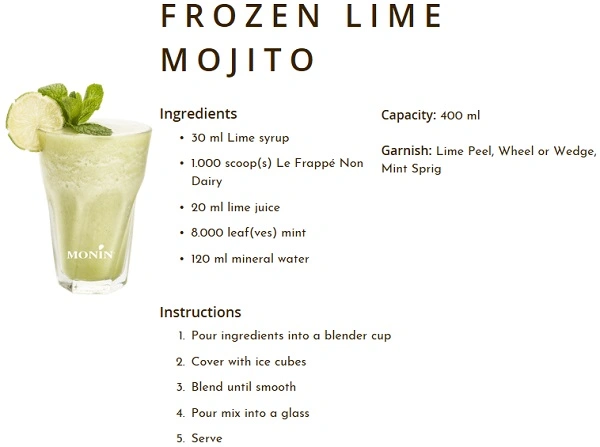 MONIN NON-ALCOHOLIC SYRUP, 700ml, LIME
