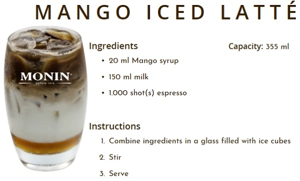 MONIN NON-ALCOHOLIC SYRUP, 700ml, MANGO
