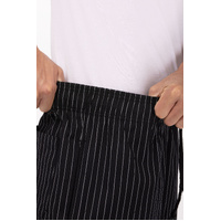 CHEF WORKS PIN STRIPE BAGGY PANTS MED