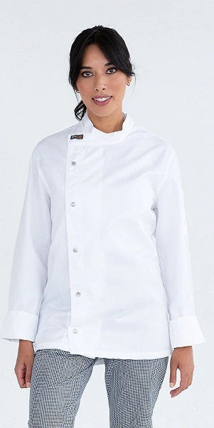 PRO CHEF MODERN TUNIC TOP L/S WHITE LG