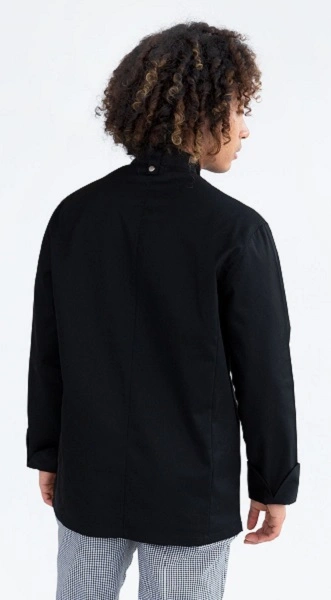 PRO CHEF MODERN TUNIC TOP L/S BLACK SML