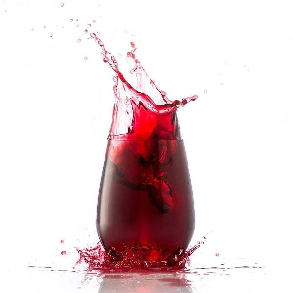 POLYSAFE VINO STEMLESS 400mL W/ 150ml POUR LINE