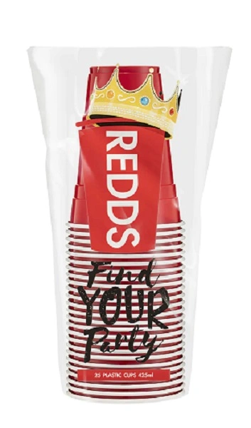 REDDS BIG RED CUP 425ml (25 PACK)