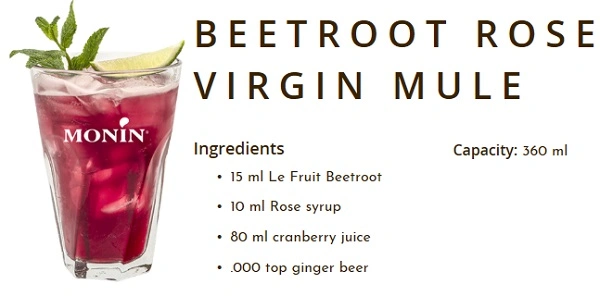 MONIN NON-ALCOHOLIC SYRUP, 700ml, ROSE