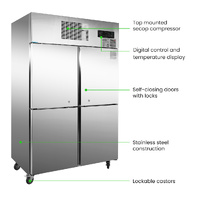THERMASTER 4 1/2  SOLID DOOR UPRIGHT FREEZER 1000LTR