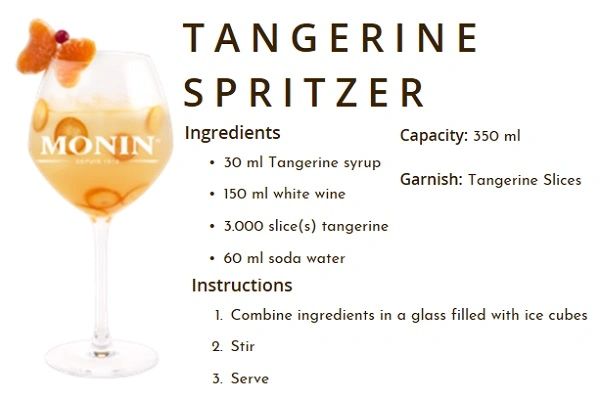 MONIN NON-ALCOHOLIC SYRUP, 700ml, TANGERINE