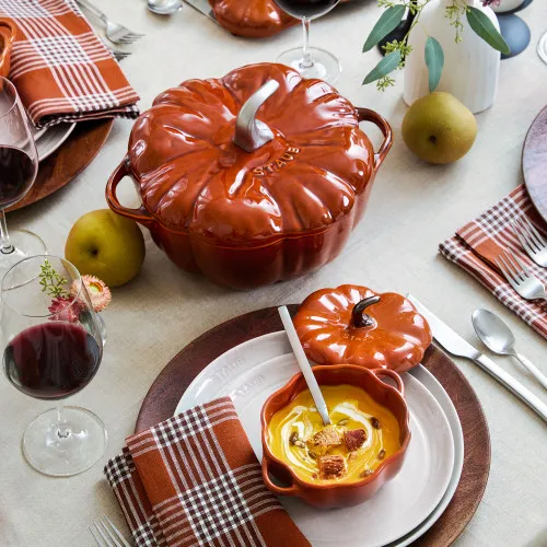 Staub Ceramic Pumpkin Cocotte 12cm – Cinnamon