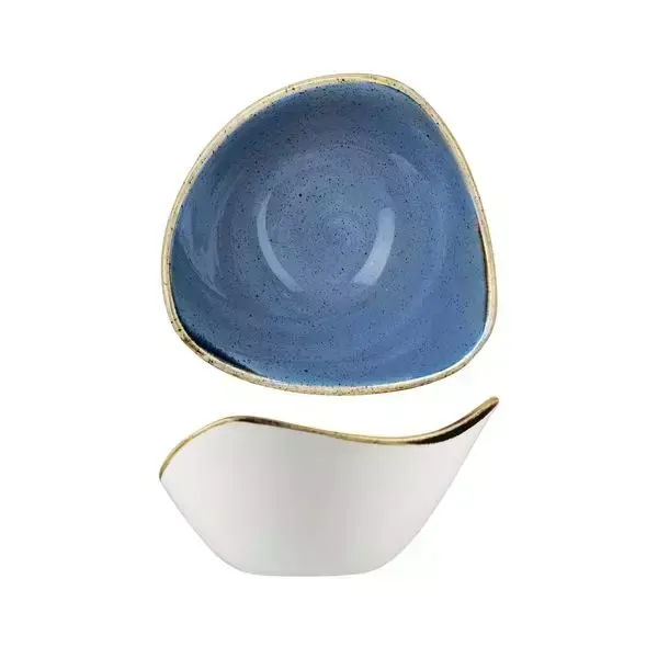 CHURCHILL STONECAST TRIANGULAR BOWL 153mmØ x 153mmW