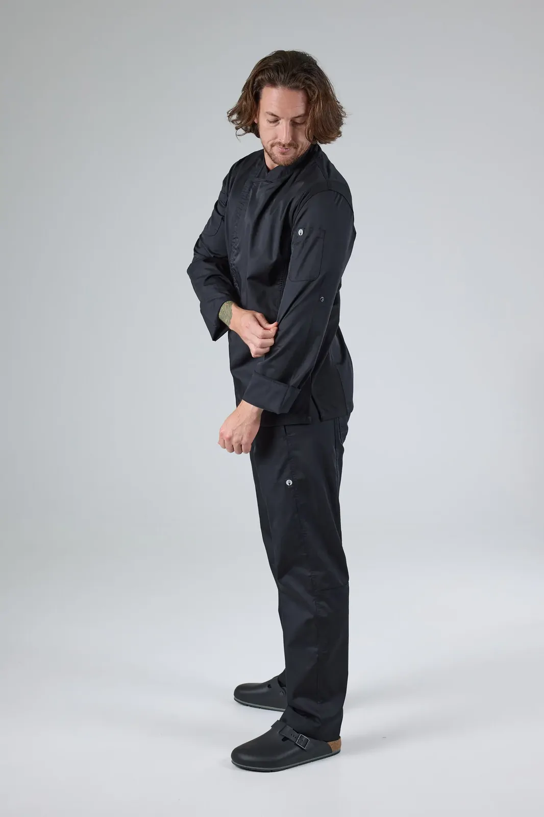 Chef Works Mens Hartford Black Zipper Jacket XS
