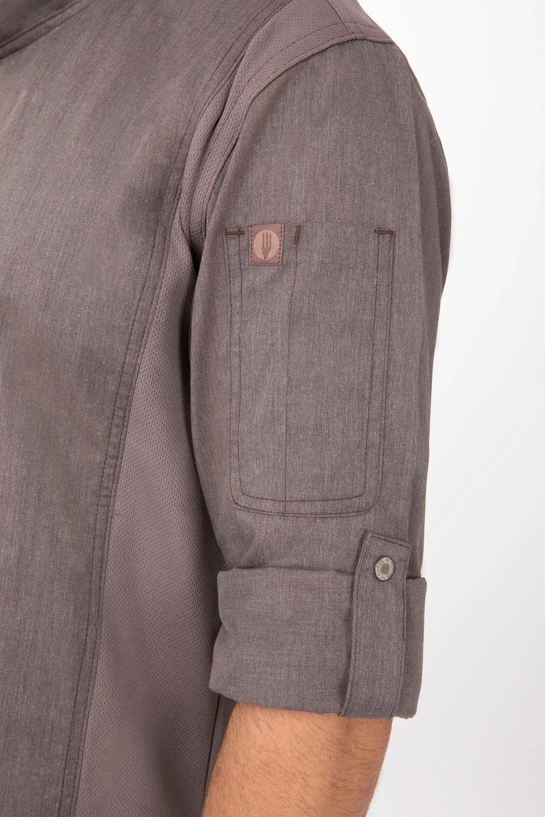 Chef Works Mens Hartford Graphite Zipper Jacket M