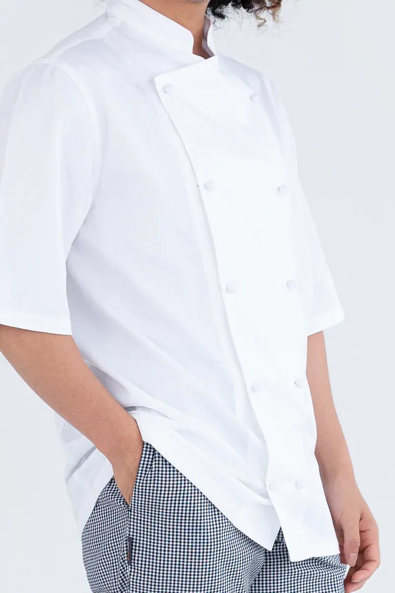 ProChef Traditional Short Sleeve Chef Jacket White XS