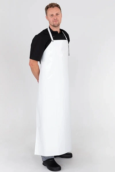 PRO CHEF PVC WHITE BIB APRON 89cm x 120cm