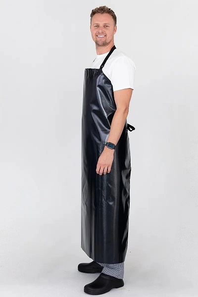 PRO CHEF PVC BLACK BIB APRON 89cm x 120cm