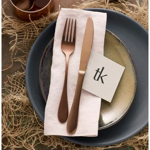 TABLEKRAFT SOHO ROSE GOLD 18/10 DESSERT KNIFE 1 dozen