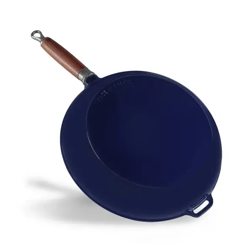 CHASSEUR FRENCH BLUE CAST IRON FRY PAN 28cm