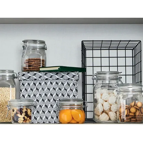 BORMIOLI ROCCO FIDO JAR W/ CLEAR LID 1 LTR