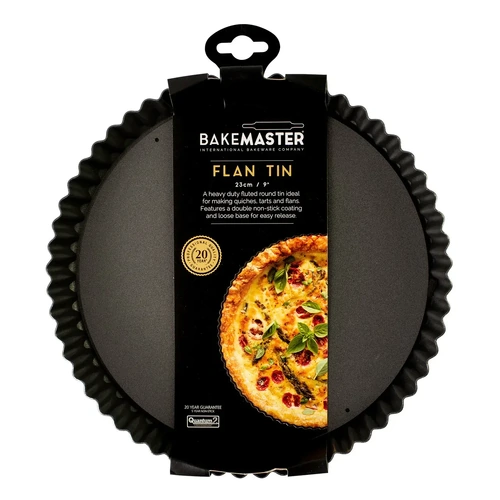 BAKEMASTER 23cm LOOSE BASE ROUND FLAN / QUICHE PAN