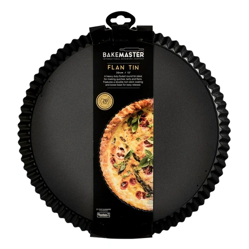 BAKEMASTER 30cm LOOSE BASE ROUND FLAN / QUICHE PAN