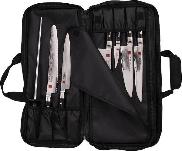 KASUMI KNIFE ROLL 18 POCKET BLACK