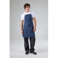 CHEF WORKS BYRON CANVAS CROSS BACK APRON NAVY