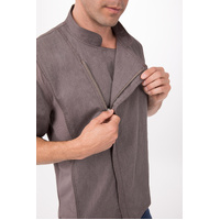 CHEF WORKS MENS HARTFORD GRAPHITE ZIPPER JACKET