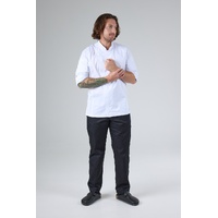 CHEF WORKS MENS HARTFORD WHITE ZIPPER JACKET