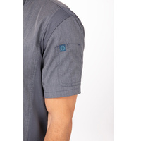 CHEF WORKS MENS SPRINGFIELD INK BLUE ZIPPER JACKET