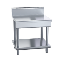 WALDORF S/ST INFILL BENCH 900mm ON LEG STAND