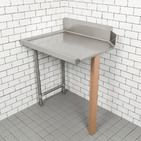 MODULAR S/ST OUTLET BENCH, RIGHT- HANDED