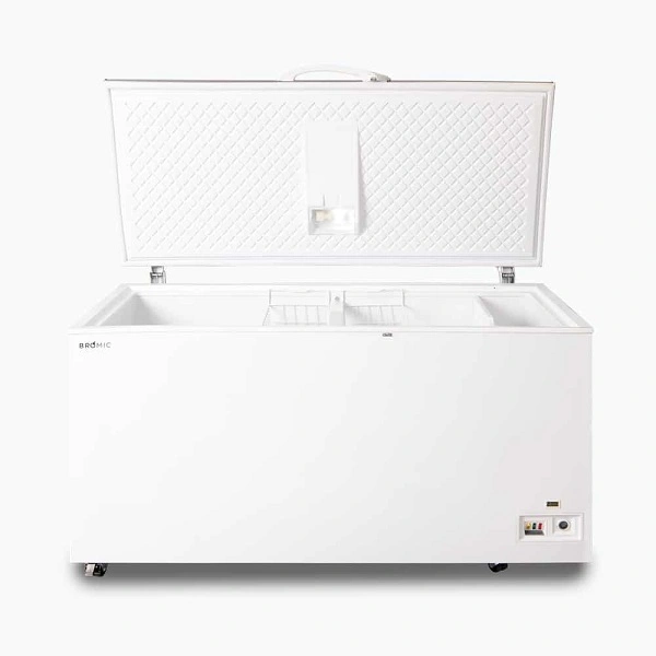BROMIC S/ST FLAT TOP CHEST FREEZER 492 LITRE