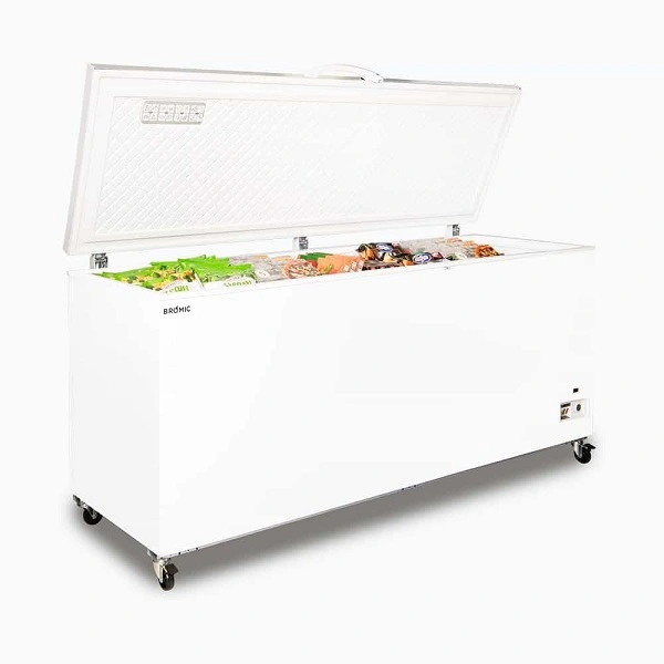 BROMIC S/ST FLAT TOP CHEST FREEZER 675 LITRE