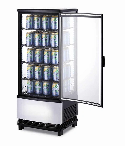 BROMIC COUNTERTOP CHILLER CURVED GLASS 98LTR BLACK
