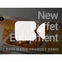 THERMASTER HEATED FOOD DISPLAY WITH GLASS CANOPY