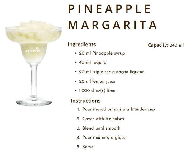 MONIN NON-ALCOHOLIC SYRUP, 700ml, PINEAPPLE
