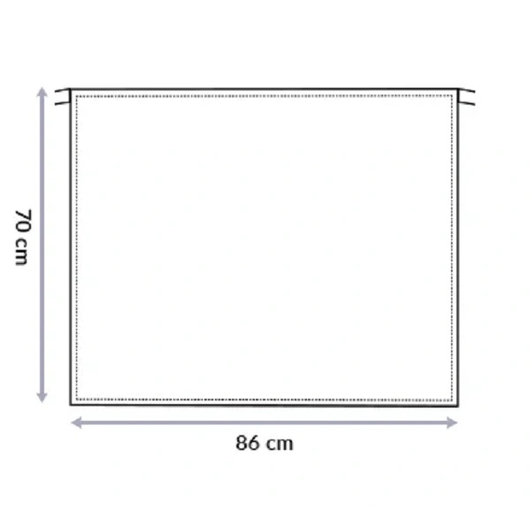 PRO CHEF 3/4 WHITE WAIST APRON 86W x70Lcm