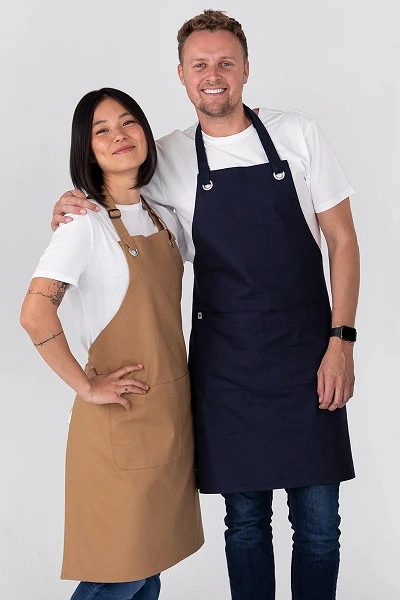 PRO CHEF CANTINE BIB APRON 70cm x 86cm NAVY