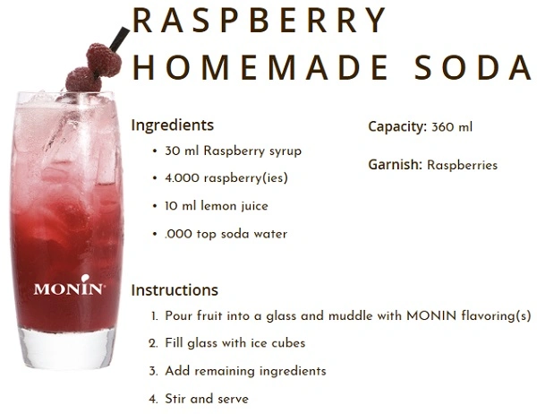 MONIN NON-ALCOHOLIC SYRUP, 700ml, RASPBERRY