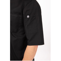 CHEF WORKS VALAIS V-SERIES S/S JACKET BLACK