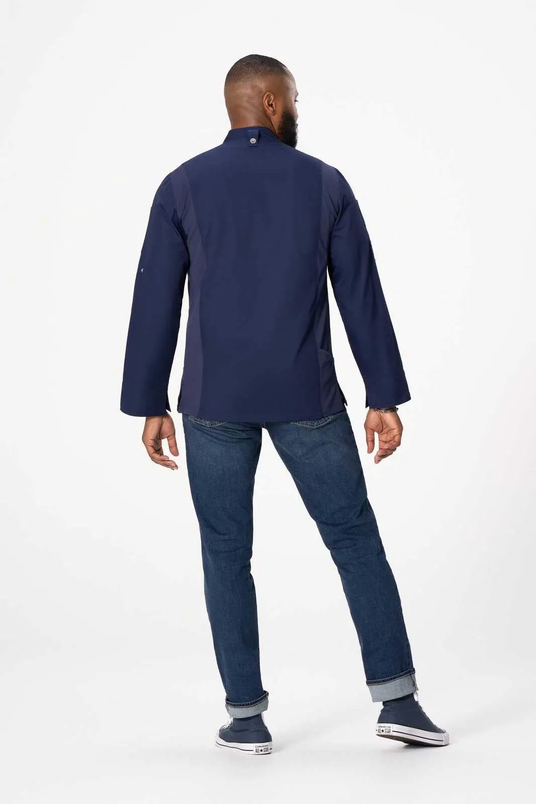 Chef Works Mens Hartford Navy Zipper Jacket XS