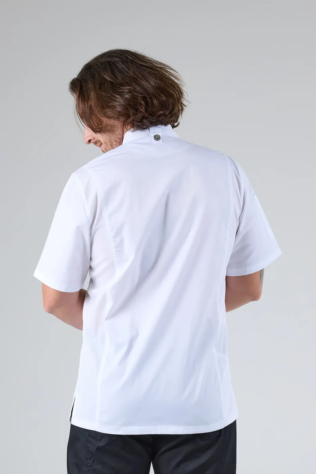 Chef Works Mens Springfield White Zipper Jacket XS