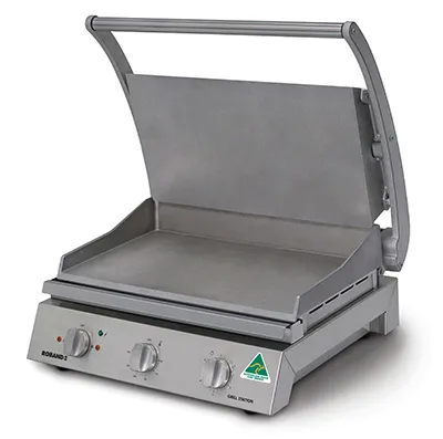 ROBAND CONTACT GRILL SMOOTH PLATES, 8 SLICE