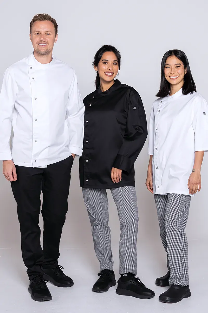 PRO CHEF MODERN TUNIC TOP L/S WHITE SM