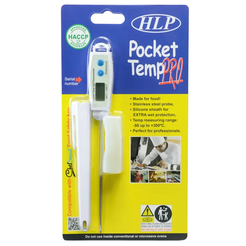 HLP POCKET TEMP PRO THERMOMETER, WATERPROOF