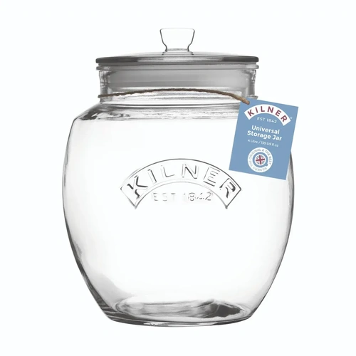 KILNER UNIVERSAL PUSH TOP STORAGE JAR 4 LITRE