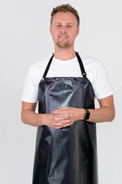 PRO CHEF PVC BLACK BIB APRON 89cm x 120cm