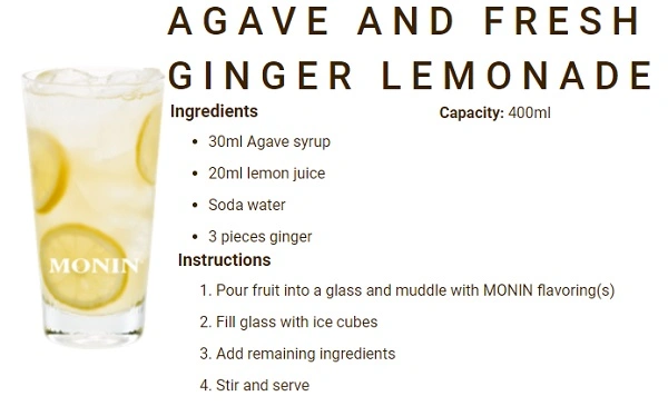 MONIN NON-ALCOHOLIC SYRUP, 700ml, AGAVE